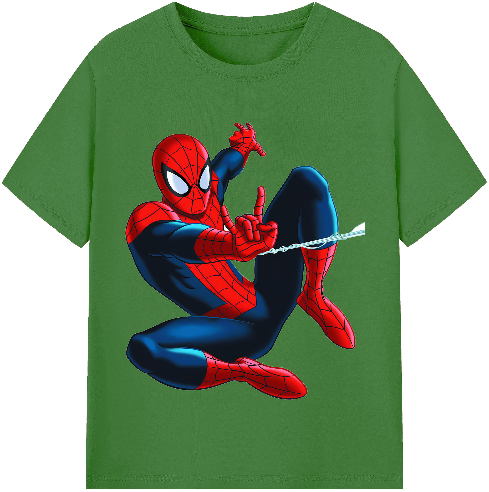 （画像用） Spider Man スパイダーマン レディースカジュアルプリントTシャツ（綿100％）